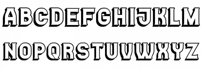 Casino 3D Regular Caratteri MINUSCOLO