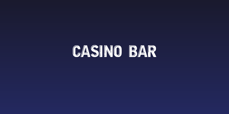 Casino Bar Social Header