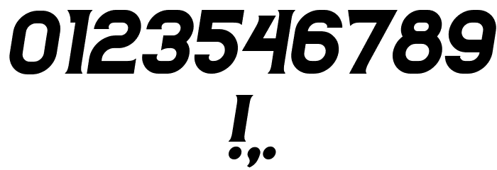 Casino Flat Italic Font OTHER CHARS