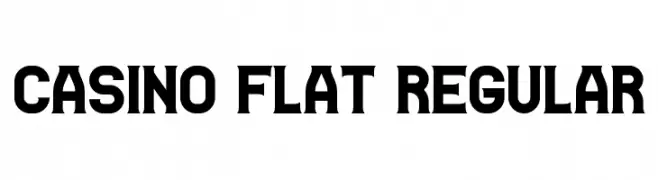 Casino Flat Regular  Fuentes Gratis Descargar