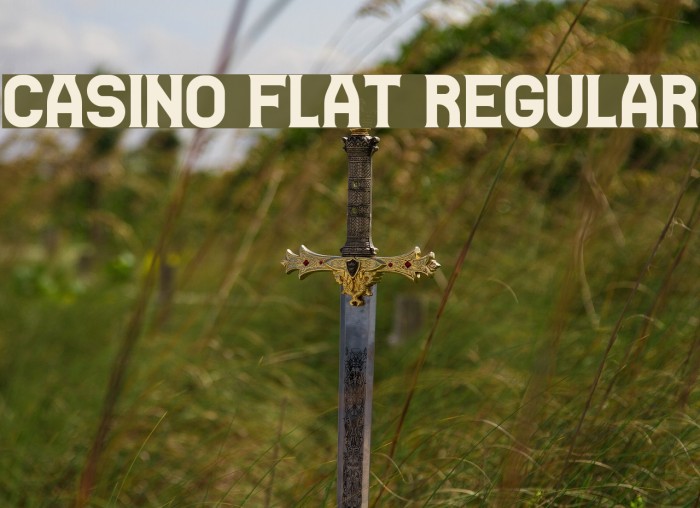 Casino Flat Regular Font examples