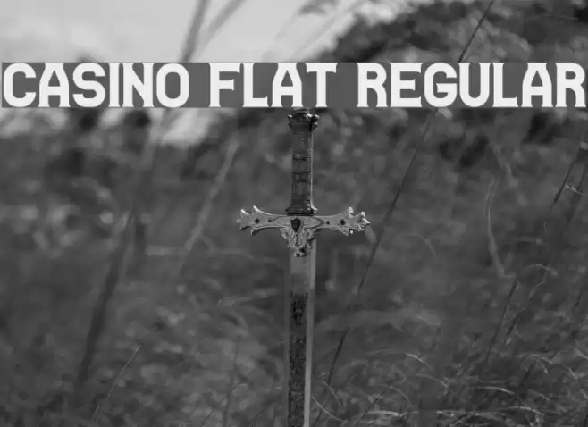 Casino Flat Regular Font examples