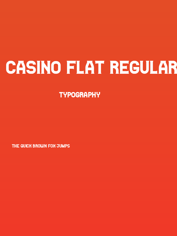 Casino Flat Regular Poster