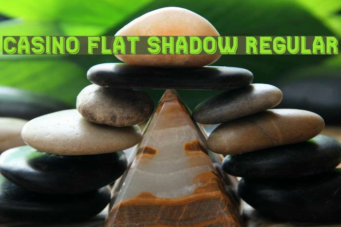 Casino Flat Shadow Regular Font examples