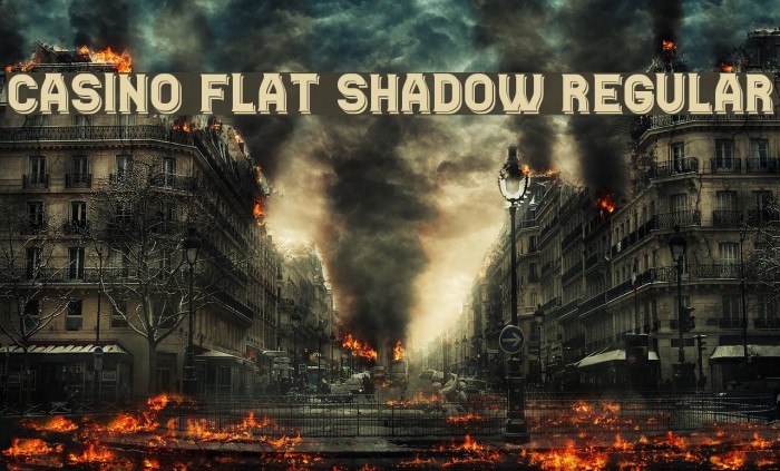 Casino Flat Shadow Regular Font examples