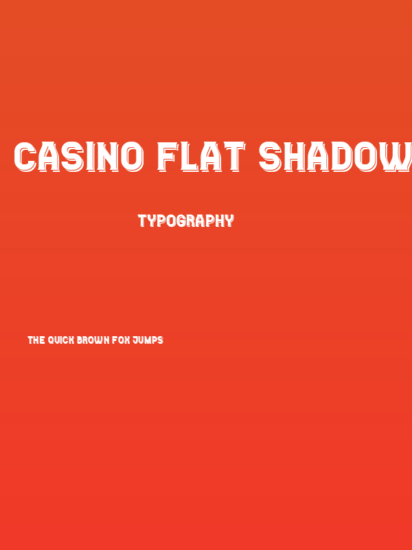 Casino Flat Shadow Regular Poster