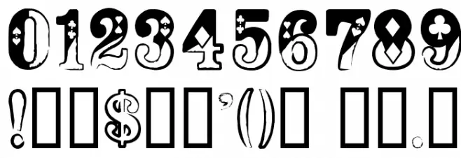 Casino Queen Normal Font OTHER CHARS