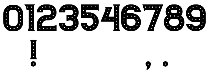 Casino Regular Font OTHER CHARS
