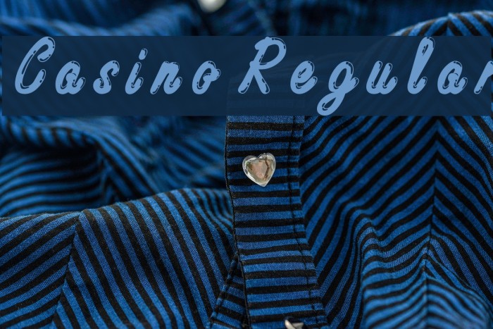 Casino Regular Font examples