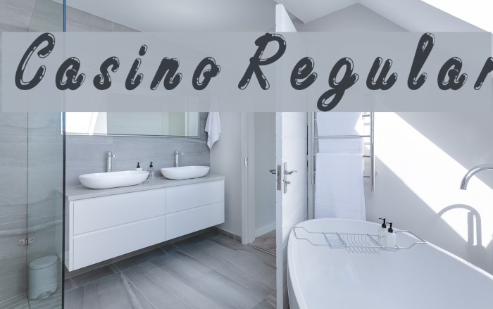 Casino Regular Font examples