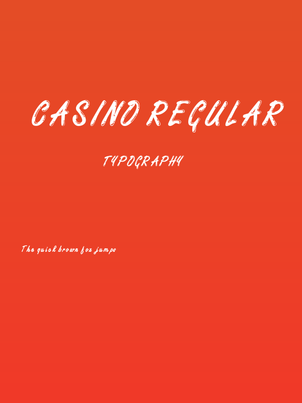 Casino Regular Poster