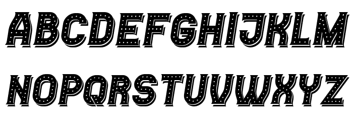Casino Shadow Italic Font LOWERCASE