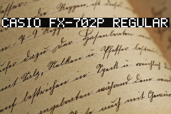 Casio FX-702P Regular Example 2