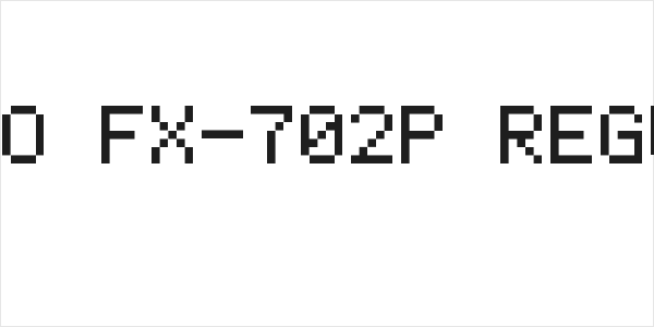 Casio FX-702P Regular Logo