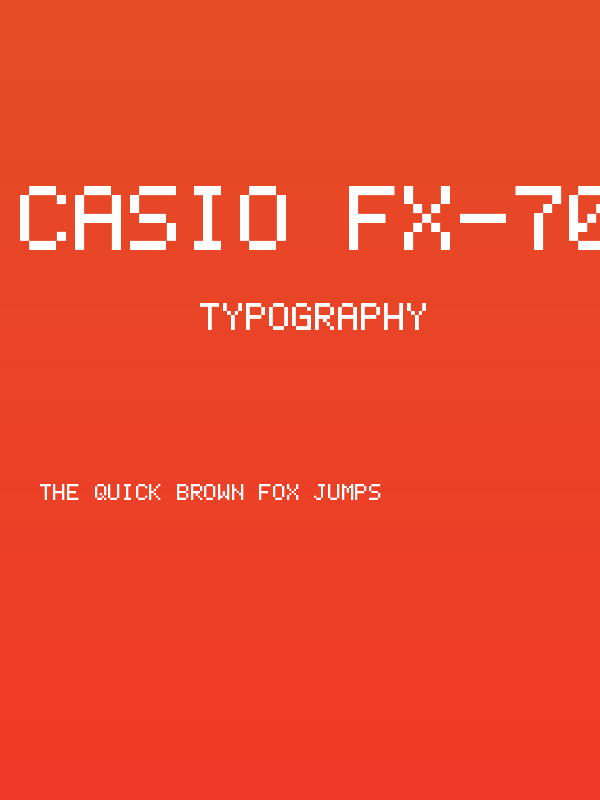 Casio FX-702P Regular Poster