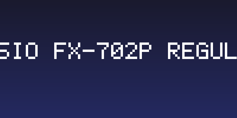 Casio FX-702P Regular Social Header