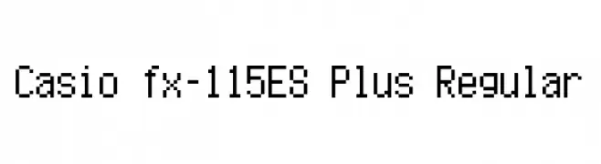 Casio fx-115ES Plus Regular  Fuentes Gratis Descargar