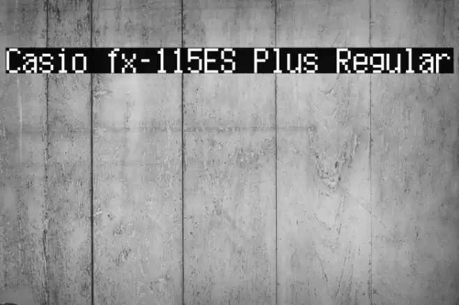 Casio fx-115ES Plus Regular Fonte examples