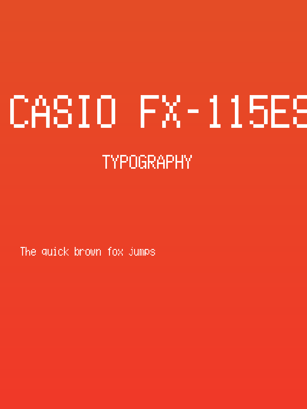 Casio fx-115ES Plus Regular Poster