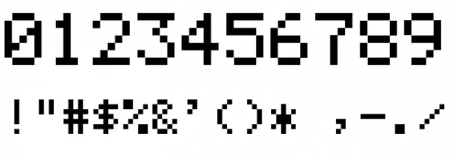 Casio fx-9860GII Regular Font OTHER CHARS