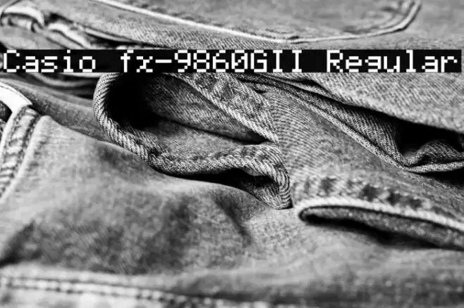 Casio fx-9860GII Regular Font examples
