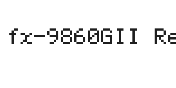 Casio fx-9860GII Regular Logo