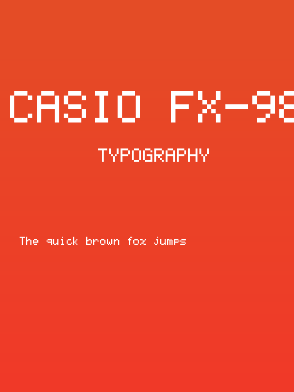 Casio fx-9860GII Regular Poster