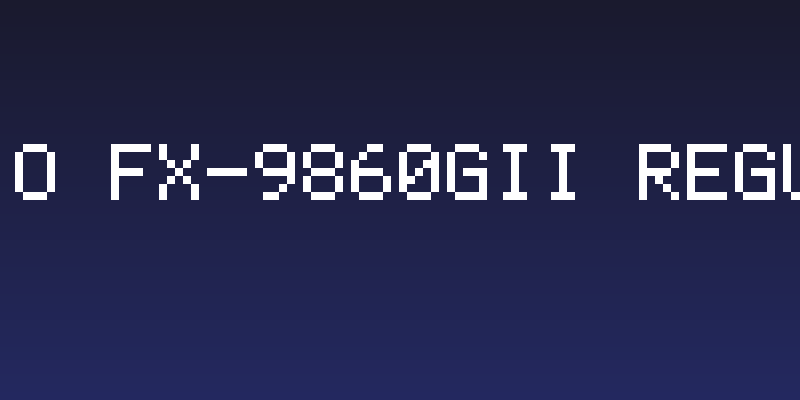 Casio fx-9860GII Regular Social Header