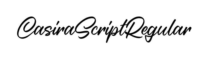 Casira Script Regular  font caratteri gratis