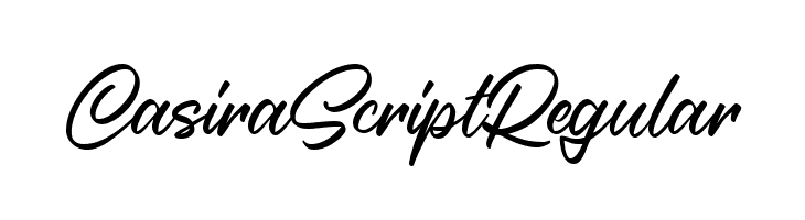 Casira Script Regular  フリーフォントのダウンロード