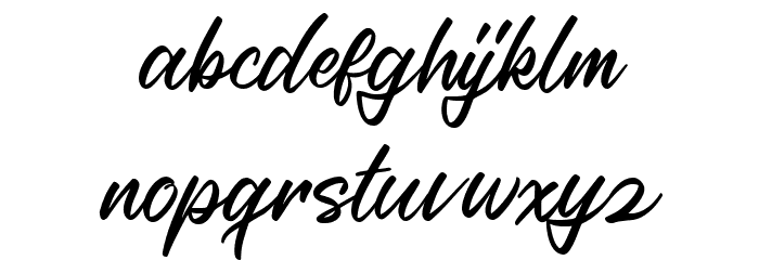 Casira Script Regular Font LOWERCASE