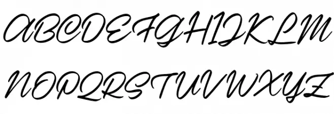 Casira Script Regular 字体 大写