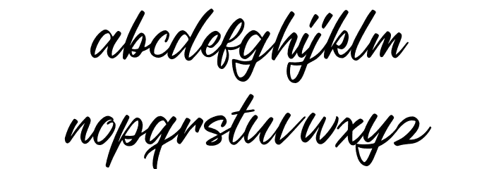 Casira Script Regular Font LOWERCASE