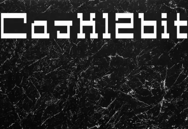Cask12bit Font examples