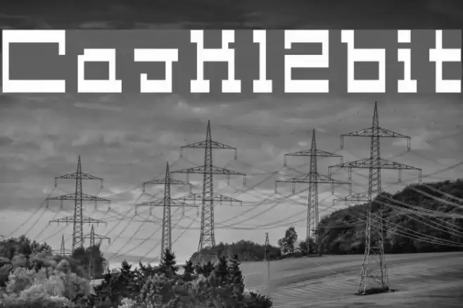 Cask12bit Font examples