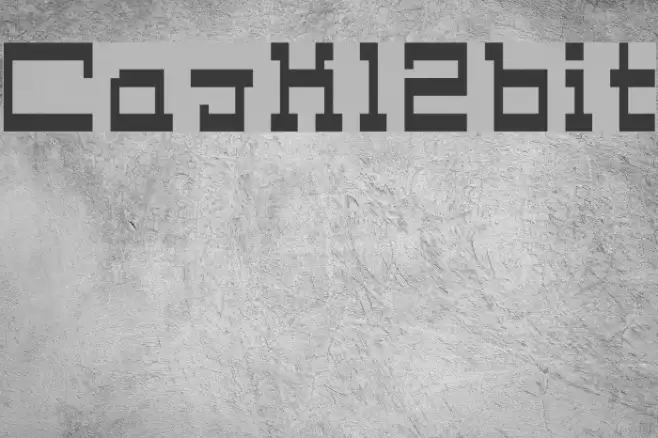 Cask12bit Font examples