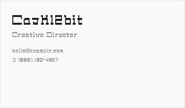 Cask12bit Business Card