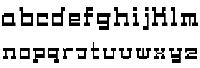 Cask12bit Font LOWERCASE