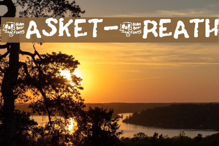 Casket-Breath Font examples