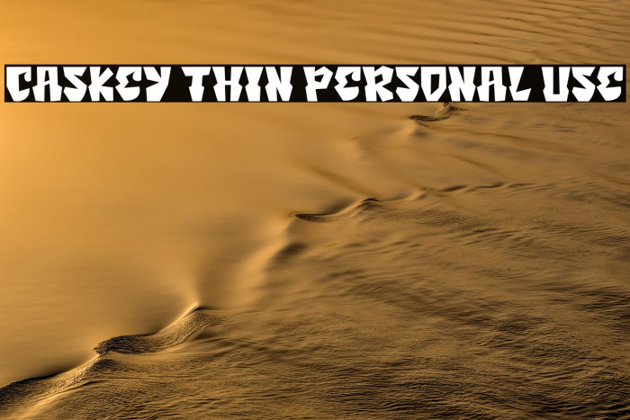 Caskey Thin Personal Use Example 2