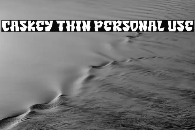 Caskey Thin Personal Use Font examples