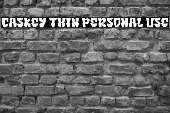 Caskey Thin Personal Use Font examples