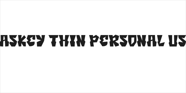 Caskey Thin Personal Use Logo
