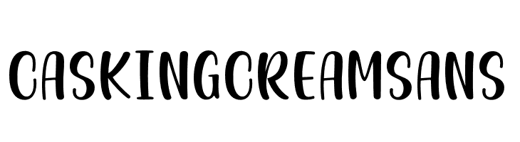 Casking Cream Sans  Скачать бесплатные шрифты