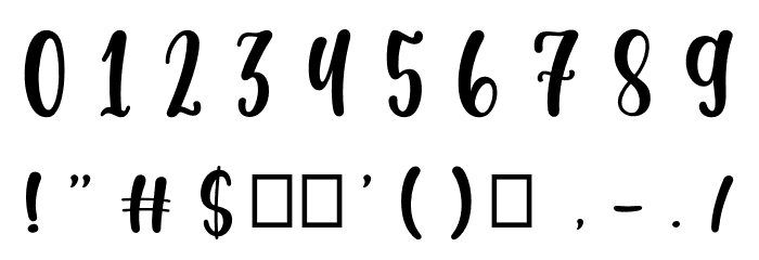 Casking Cream Script Font OTHER CHARS