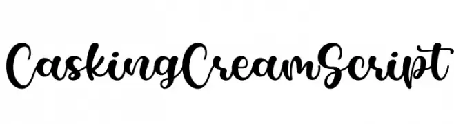 Casking Cream Script  フリーフォントのダウンロード