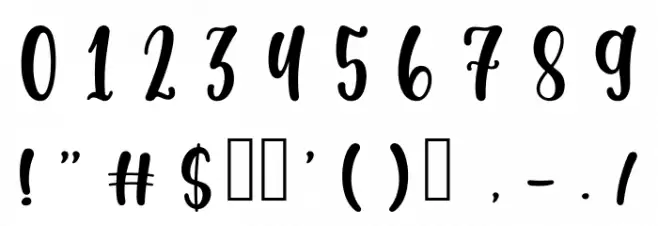 Casking Cream Script Font OTHER CHARS