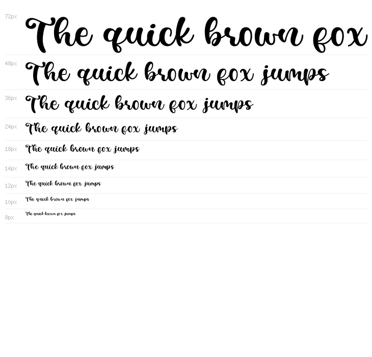 Casking Cream Script Waterfall