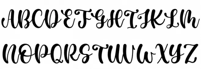Casking Cream Script 字体 大写
