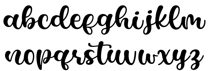 Casking Cream Script Font LOWERCASE